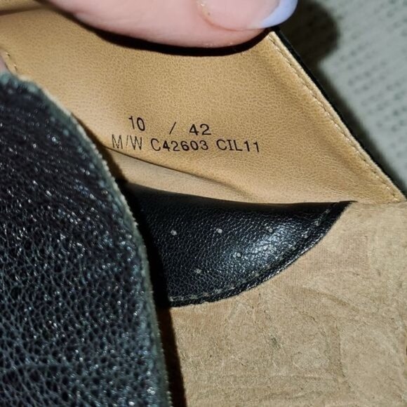 B.O.C. Born Concepts Black 3" inch Cork Floral Wedge Heel Sz. 10 Sandals - Picture 14 of 14